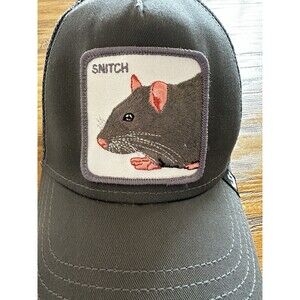 GOORIN BROS TRUCKER HAT “SNITCH " Rat Rare Hat One size